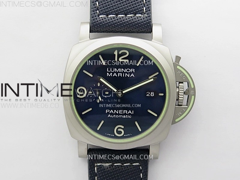 PAM1117 70 Years Ti Case TTF Best Edition Blue Dial on Blue Kevlar Composite Strap P.9010 Clone